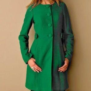 Banana Republic | Emerald Green Dress Coat